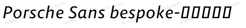 Porsche Sans bespoke字体转换